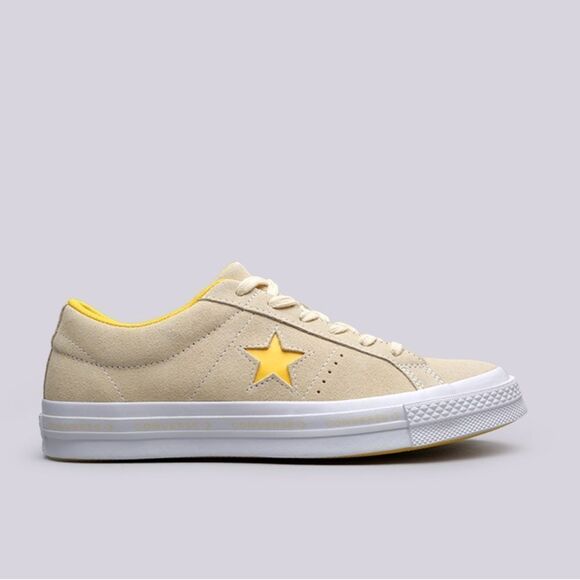 Converse One Star Low 'Beige Yellow' Suede Leather - Picture 1 of 13
